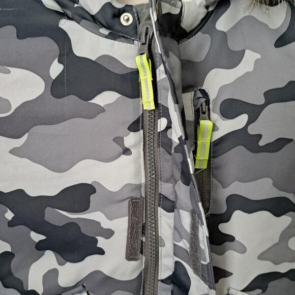 Cat & Jack Toddler Boys Camo Full Zip Puffer Winter Coat 3T - Picture 4 of 10